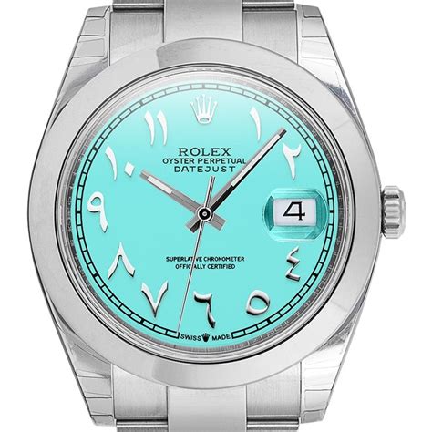 rolex replica blue dial|rolex with tiffany blue dial.